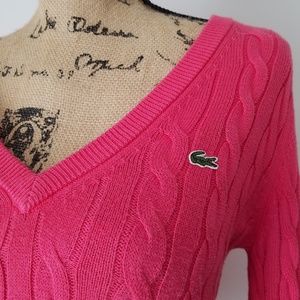 Gorgeous Lacoste Cable Knit Sweater